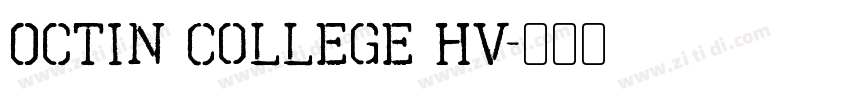 Octin College hv字体转换